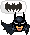 an emoticon with a batman costume